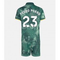 Dres Tottenham Hotspur Pedro Porro #23 Tretina pre deti 2024-25 Krátky Rukáv (+ trenírky)